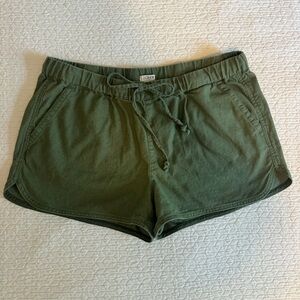 J. Crew Women's Olive Linen Shorts (size Small)